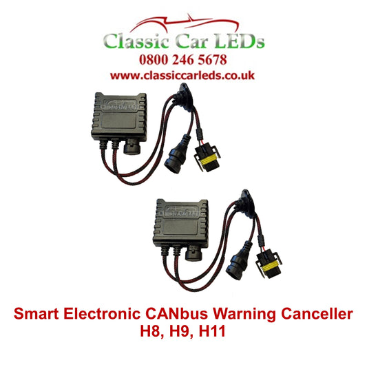 Intelligent Electronic CANbus LED and HID Headlight OBC Warning cancellers H1, H4, H7, H8, H9, H11, HB3, HB4