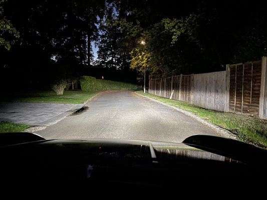 Pair of Direct Fit LED Headlights H1 Main or Dip Beam Conversion