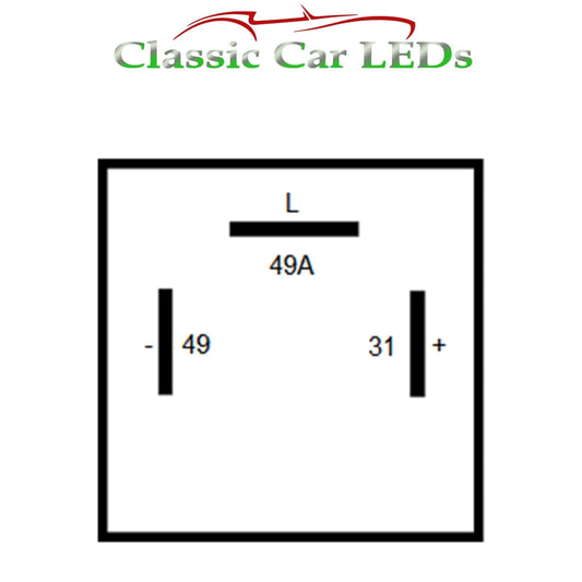 12 VOLT CF13 ELECTRONIC INDICATOR / FLASHER RELAY WITH OE CLICKING SOUND - Motorcycle / Japanese Cars