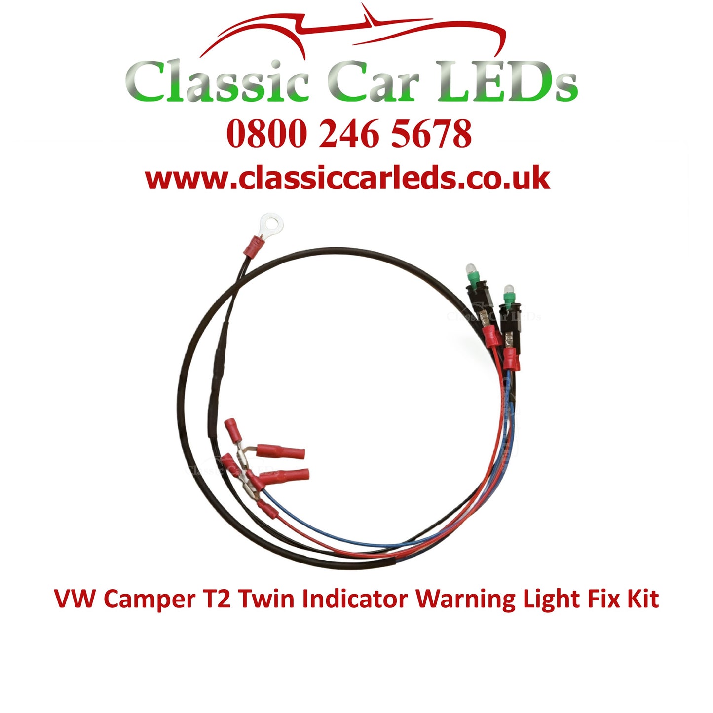 VW Camper T2 Twin Indicator Warning Light Fix Kit.