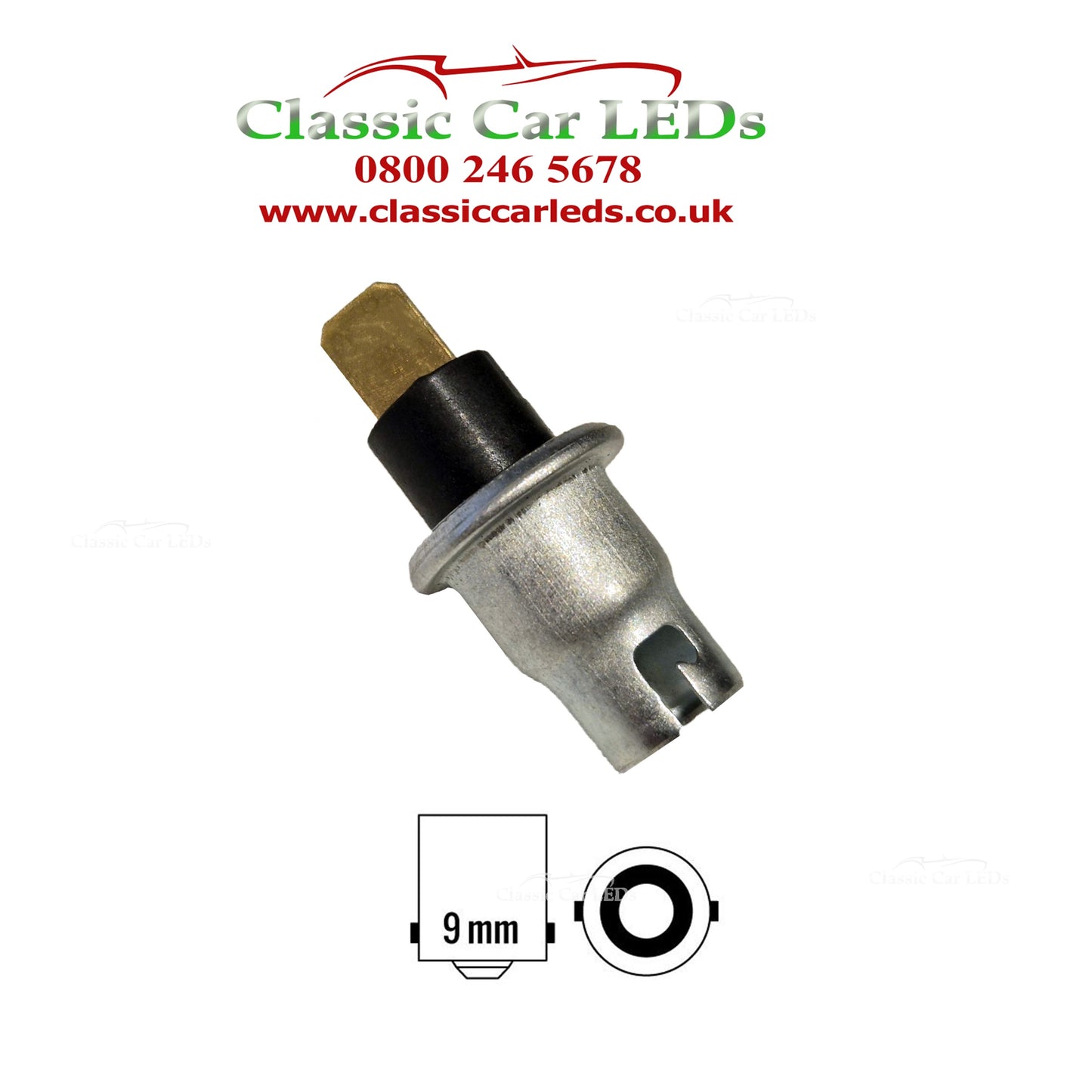 METAL BA9S BULB HOLDER SMITHS LUCAS GAUGES VDO INSTRUMENTS DASHBOARD 989 233 BA9