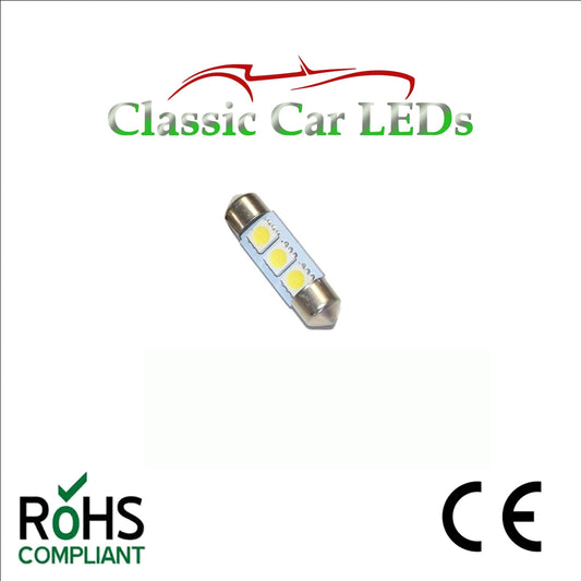 24 VOLT FESTOON LED BULBS 38 - 39 mm  Various Colours 242 GLB242 LLB242