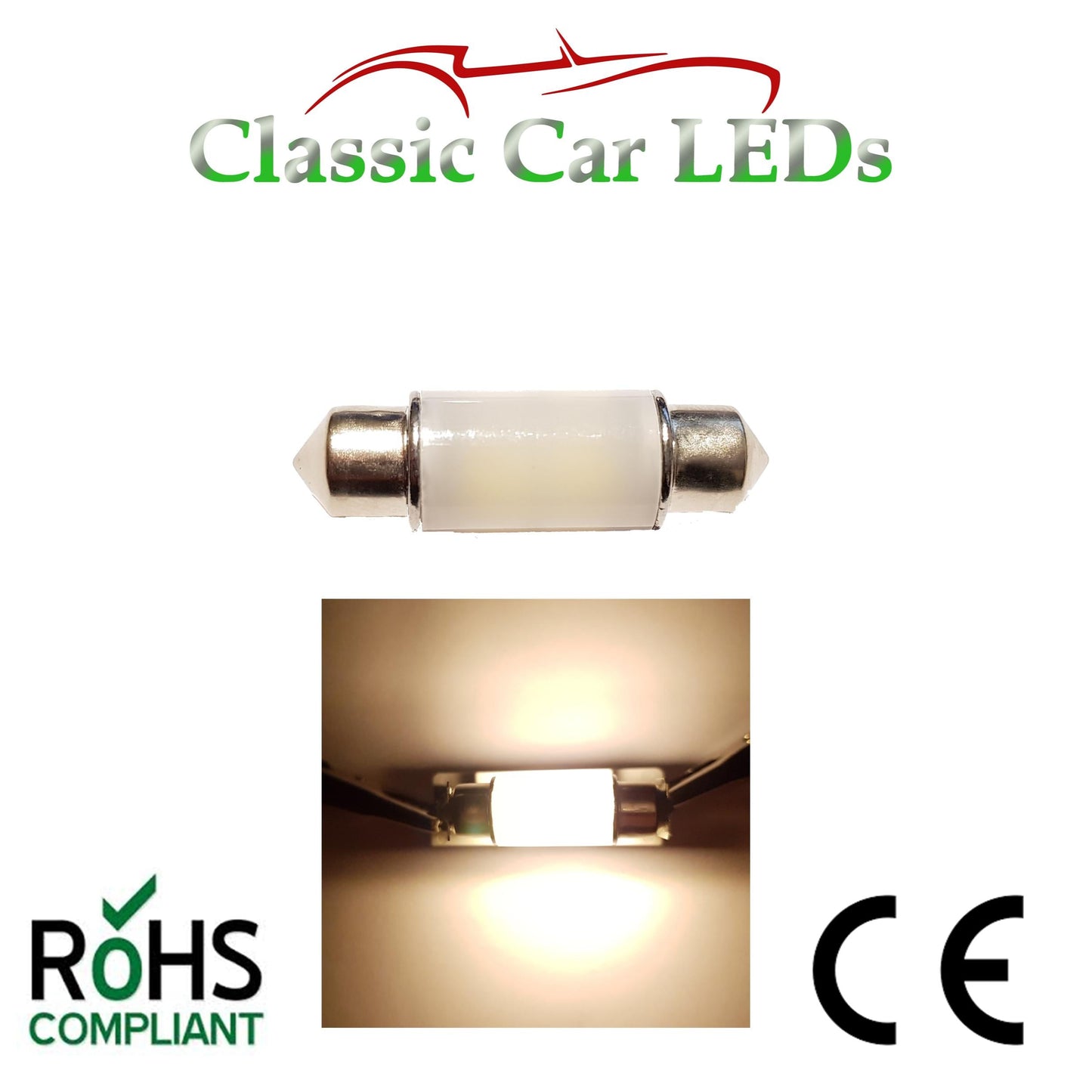 24 VOLT FESTOON LED BULBS 35 - 37 mm LLB274 274 10W replacement