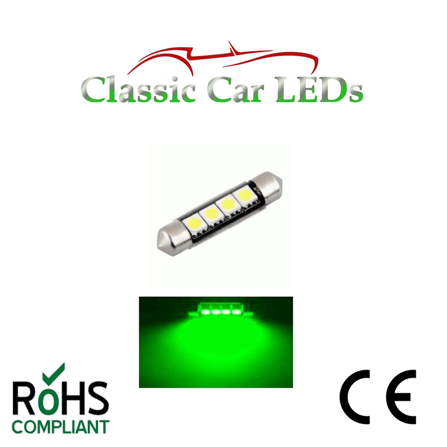 24 VOLT FESTOON LED BULBS 42 mm Various Colours 260 GLB260 LLB260
