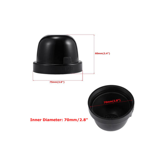 1x HID LED Headlight Car Dust Cover Rubber Waterproof Headlamp Cap 65mm 70mm