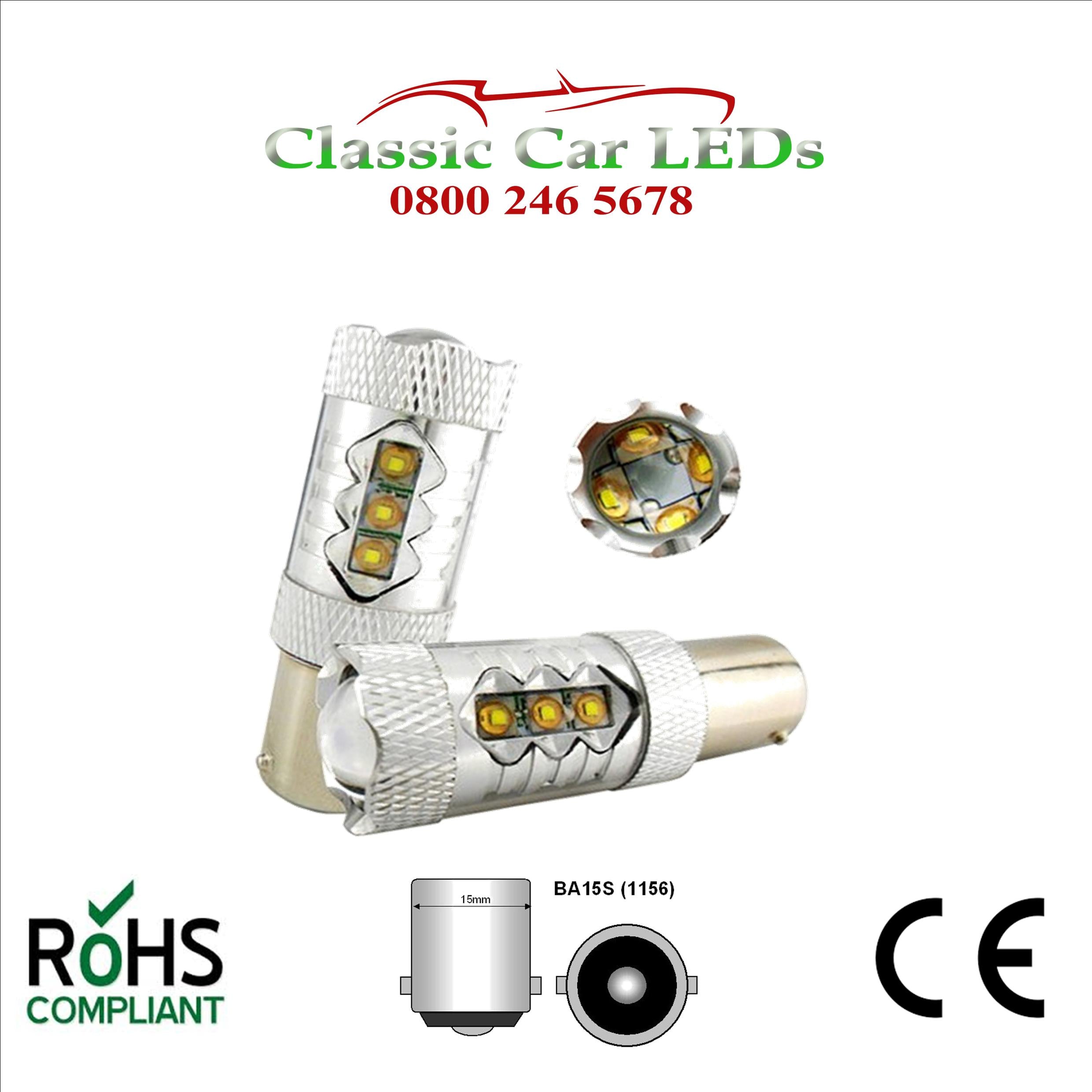 Ampoule W21W LED 24v /12v, Forte luminosité