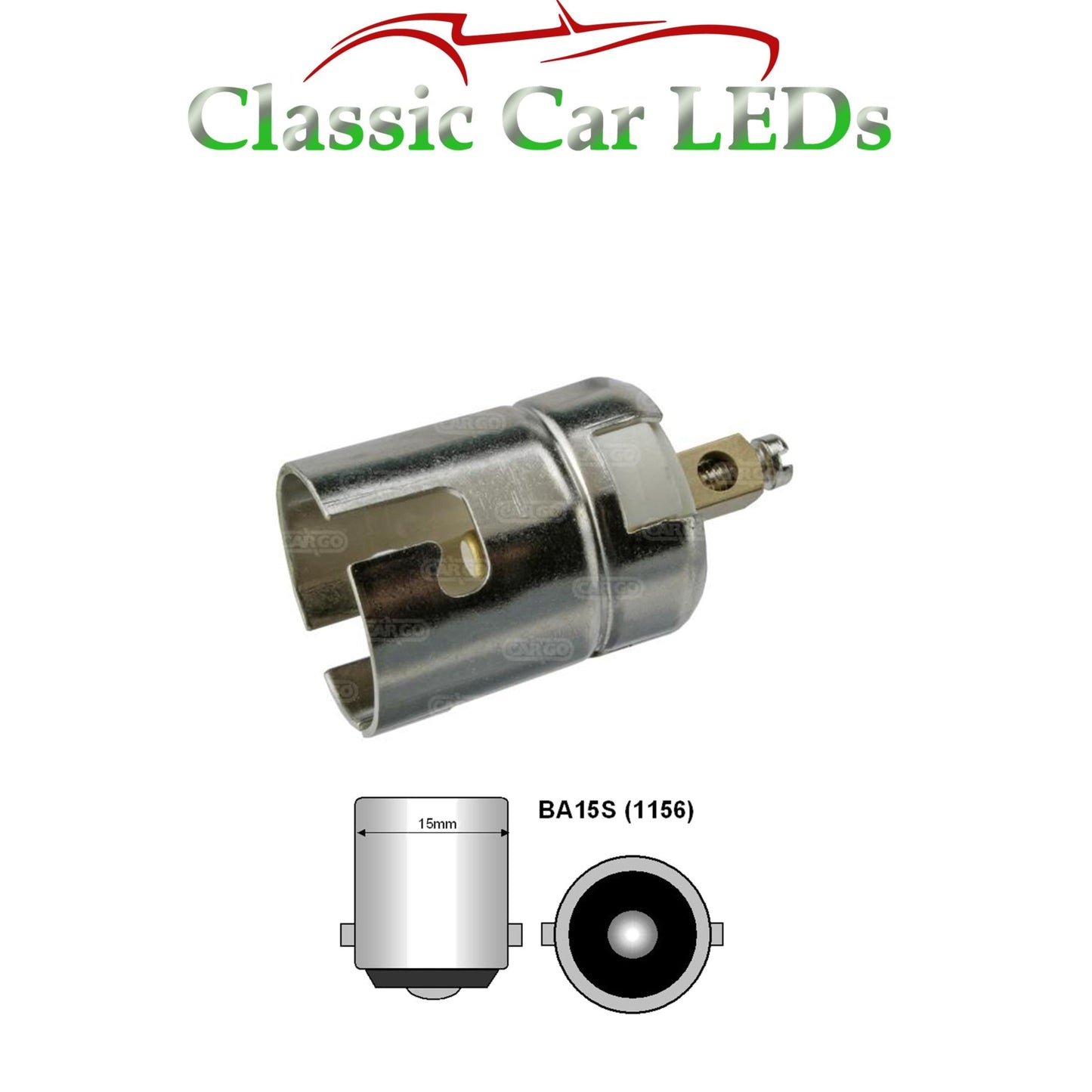 BA15S BULB HOLDER SINGLE CONTACT SIDELIGHT INDICATOR BRAKE FOG REVERSE 382