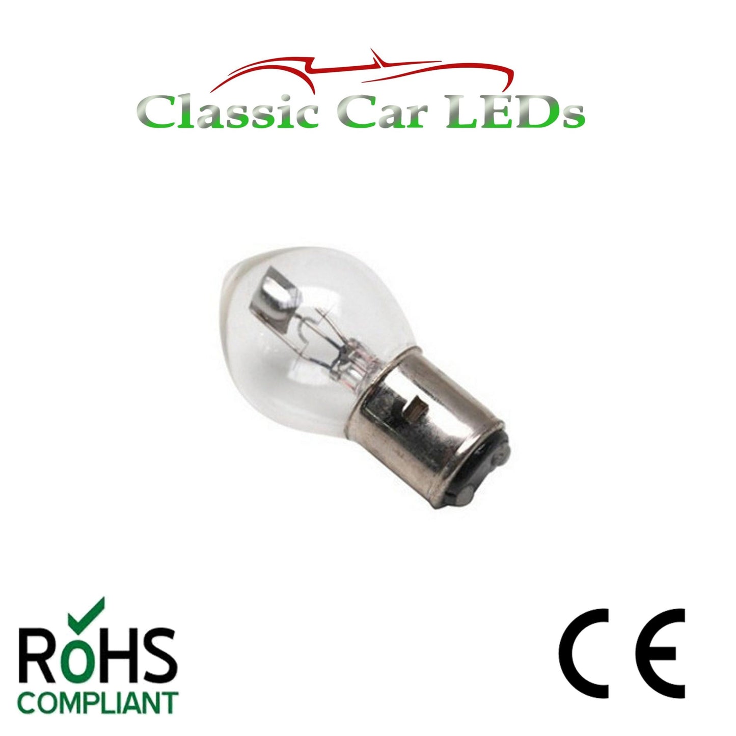 6 VOLT BOSCH CARGO BA20D 35/35W E-MARKED HEADLIGHT BULB LLB393 P393 6V 393