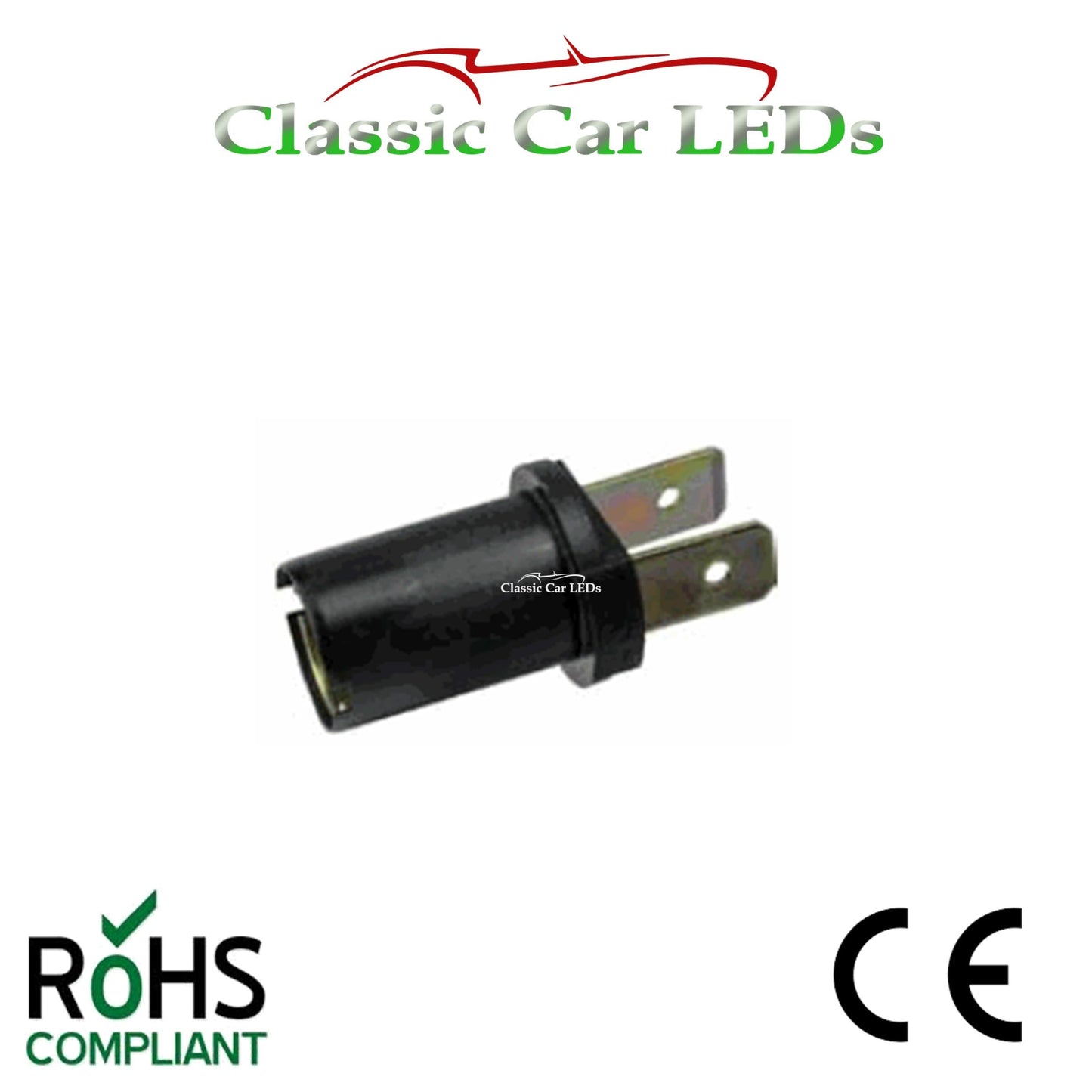 BA9S BULB HOLDER TWIN CONTACT SIDELIGHT GAUGE INSTRUMENT GLB989 GLB233 VDO SMITHS