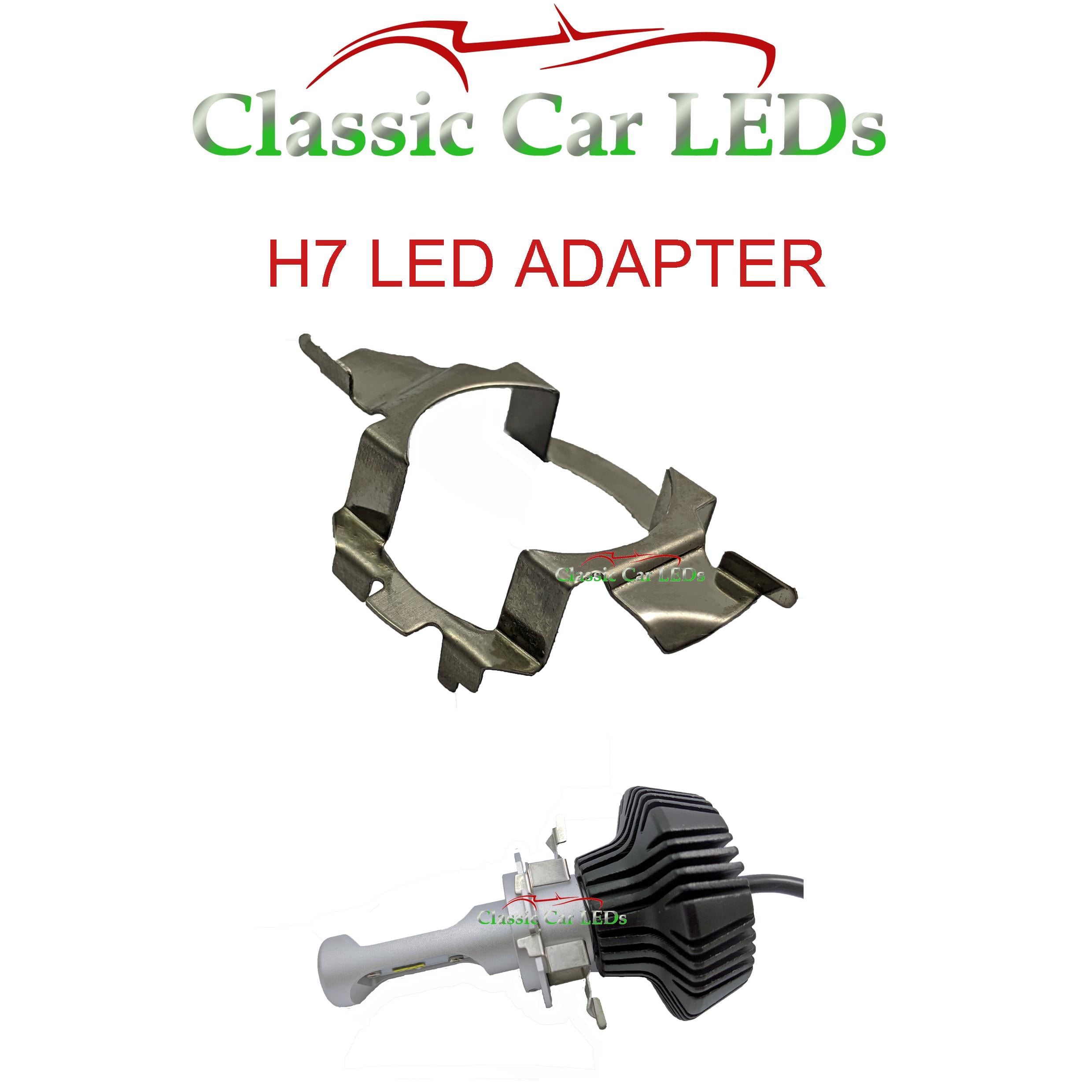 1x H7 LED Headlight Bulb Adapter Holder Audi BMW Mercedes-Benz