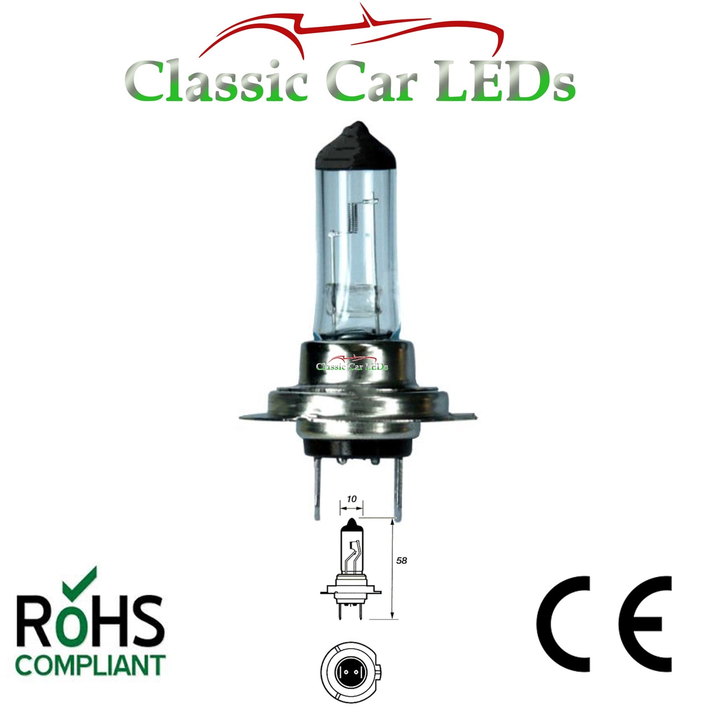 H7 12V 55W HALOGEN HEADLIGHT BULB LAMP 477 PX26d Bosch Pure Light.