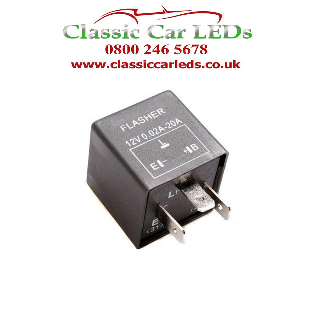 12V ELECTRONIC INDICATOR / FLASHER RELAY OE CLICKING SOUND EP35 – Classic Car LEDs Ltd