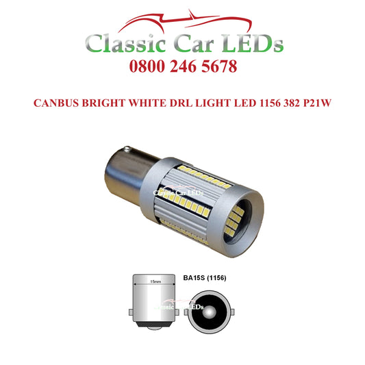 Strong Canbus DRL Daylight Running Light White LED 1156 P21W 382