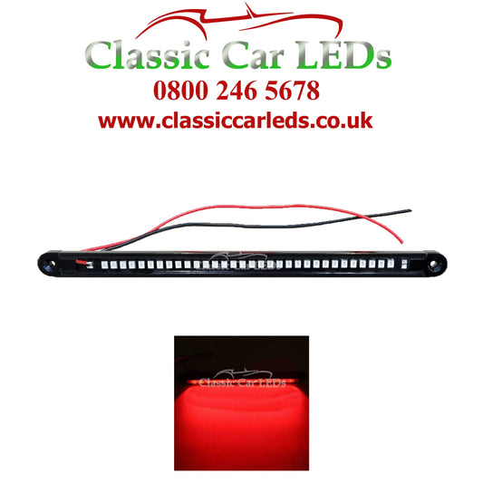 Bright Red LED Third / High Level Brake Light Classic Car, 6 Volt and 12 Volt
