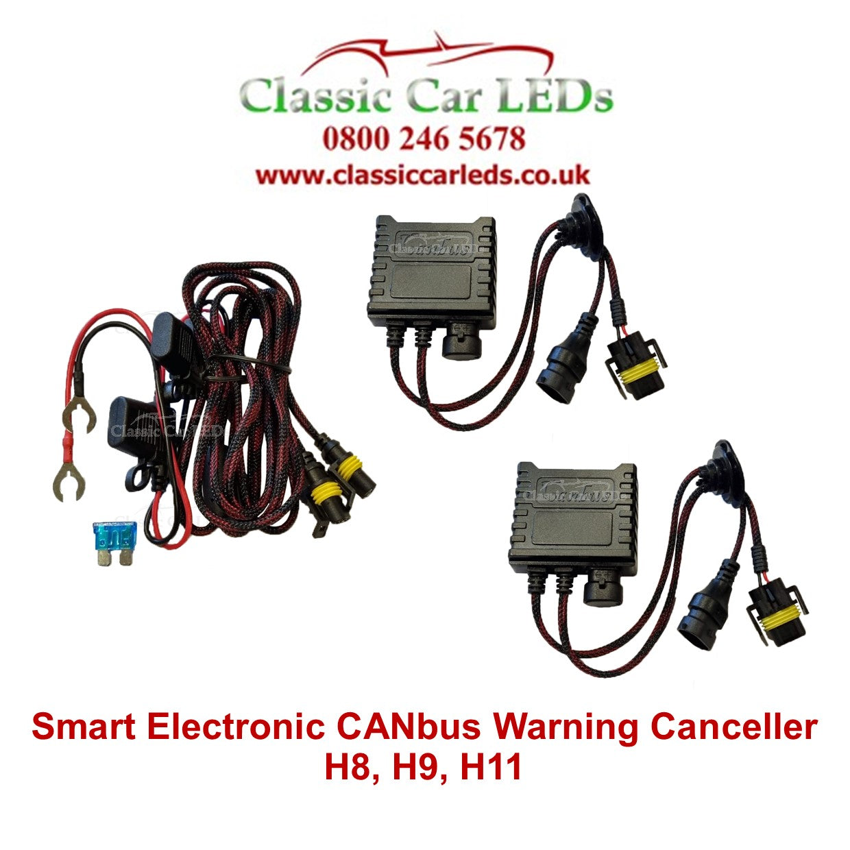 Intelligent Electronic CANbus LED and HID Headlight OBC Warning cancellers H1, H4, H7, H8, H9, H11, HB3, HB4