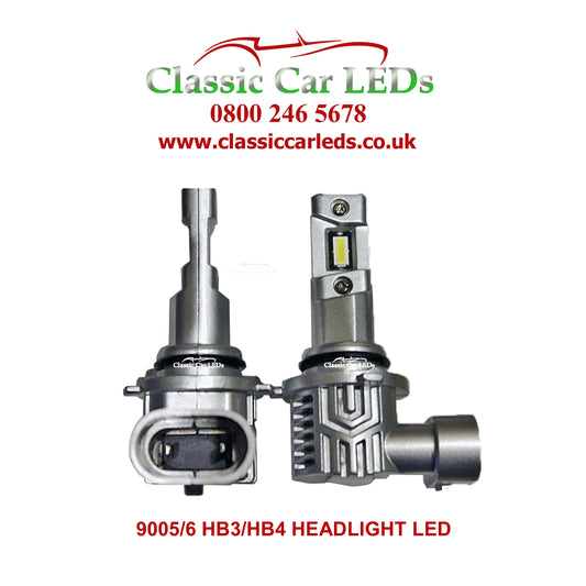 Pair of LED Headlight Conversion Bulbs HB3 HB4 4200 Lumen Main Dipped Fog P20D P22D 12 VOLT 24 VOLT