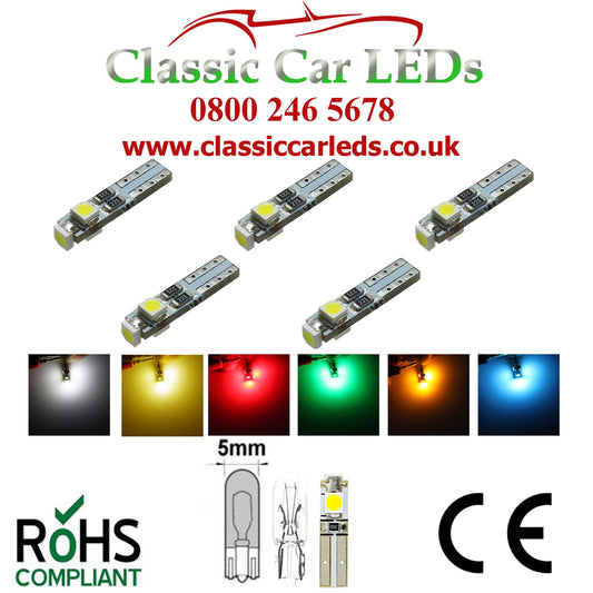 BA9S BRIGHT WARM WHITE T4W 233 989 433 LED SIDELIGHT UPGRADE BULB – Classic  Car LEDs Ltd
