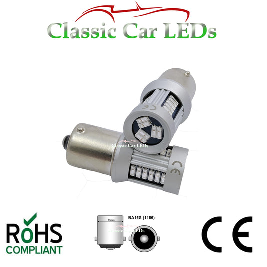 24V RED BA15S 21W LED GLB241 BULB CLASSIC COMMERCIAL VEHICLE P21W