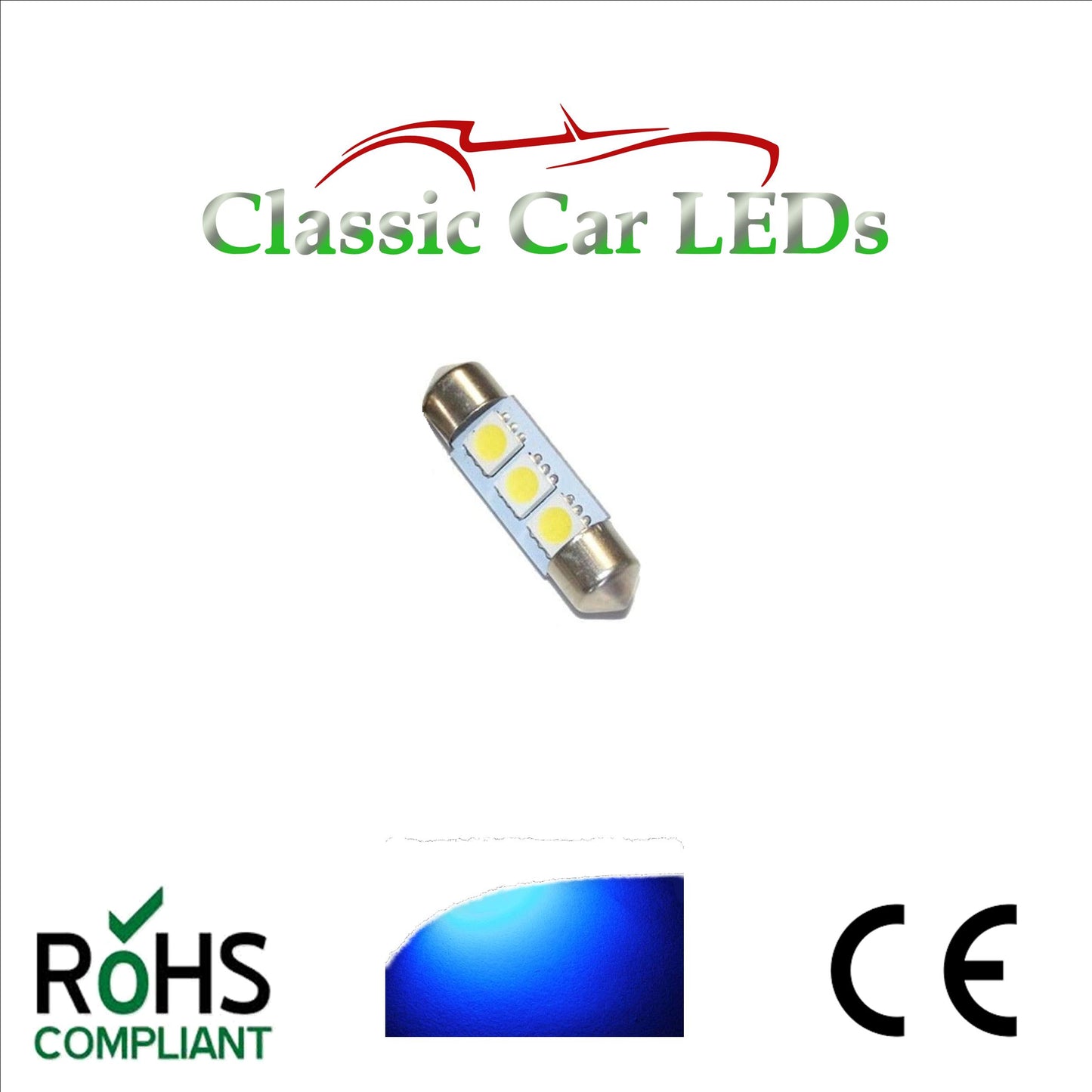 24 VOLT FESTOON LED BULBS 35 - 37 mm  Various Colours 274 653 242