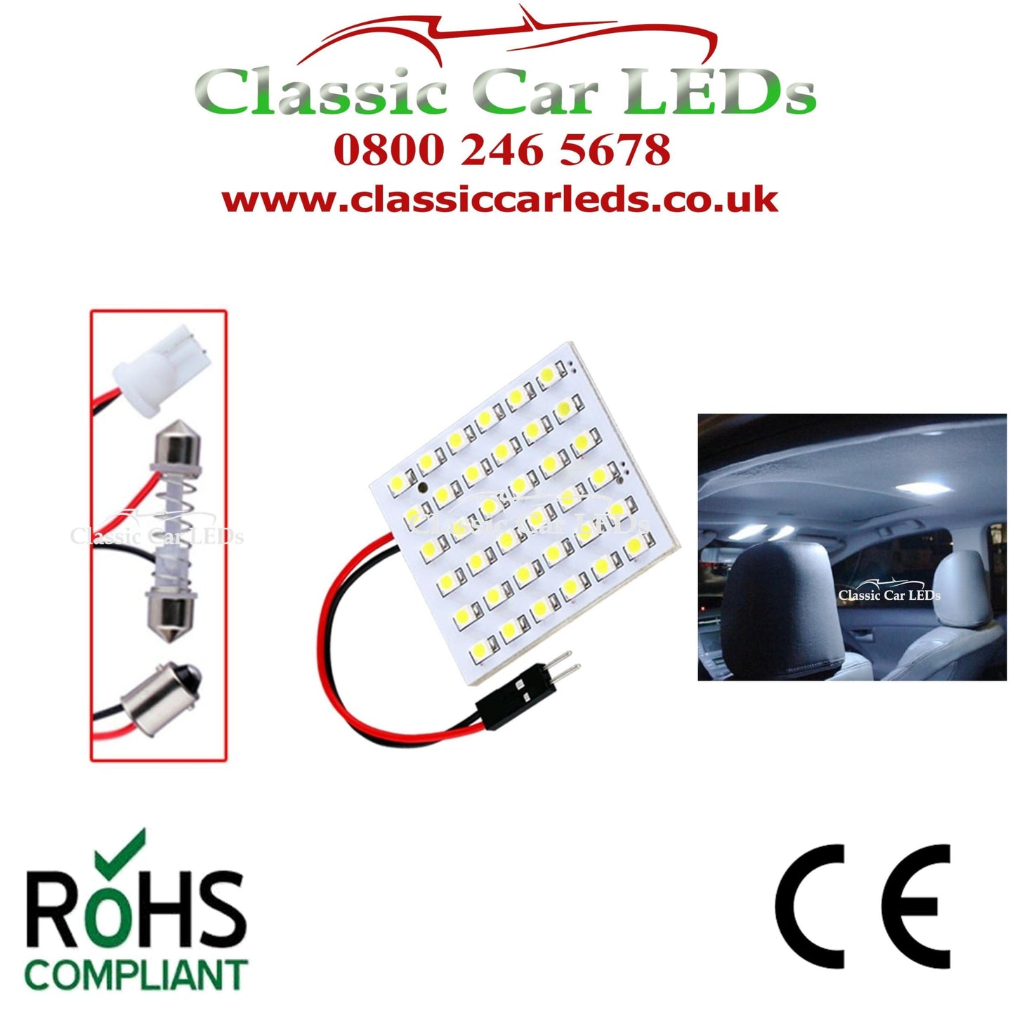 CARGO BAY / INTERIOR LED DOME LIGHT UPGRADE 720 Lumen INTERIOR LIGHTS LED PANEL