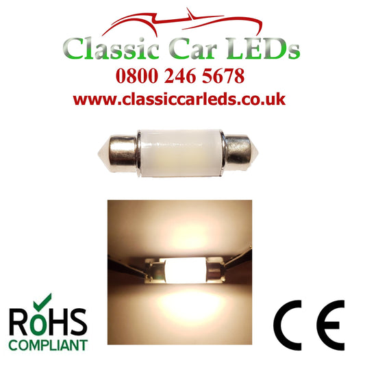 Canbus 12 VOLT FESTOON LED BULBS 35 - 37 mm LLB272 272 10W replacement