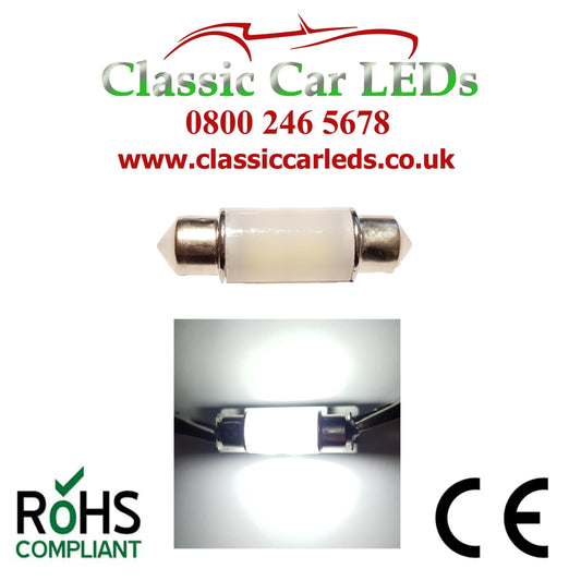 H6W 434 BAX9S 200 Lumen CanBus Error Free Sidelight Reverse LED Bulb White  – Classic Car LEDs Ltd