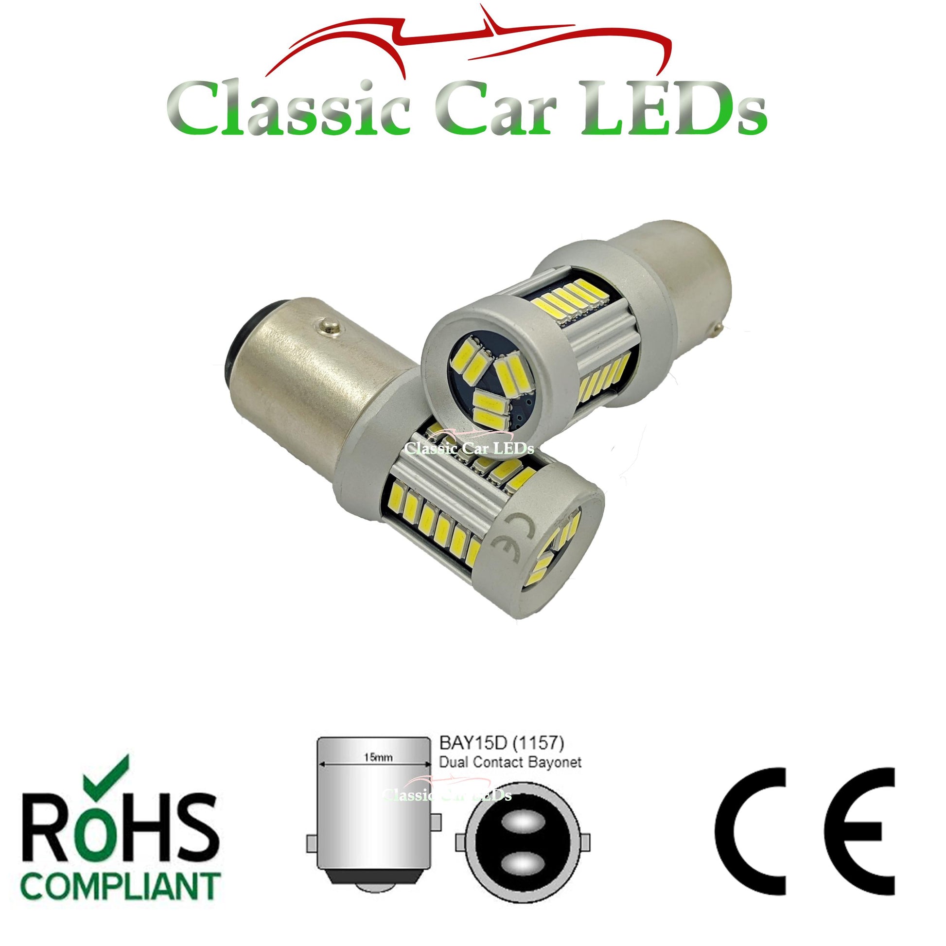 12V BA15S WARM WHITE 21W LED 4014 SMD BULB CLASSIC VEHICLE P21W GLB382 –  Classic Car LEDs Ltd