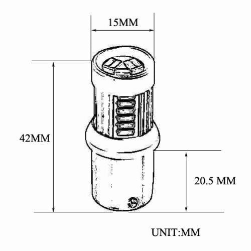 6V BAY15D RED STOP/TAIL LED 30 SMD COMBINED BRAKE/REAR LIGHT CLASSIC CAR GLB384