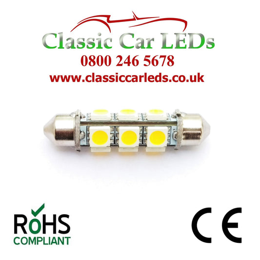 24 VOLT 42MM WARM WHITE BARREL FESTOON LED BULB LLB277 LLB260