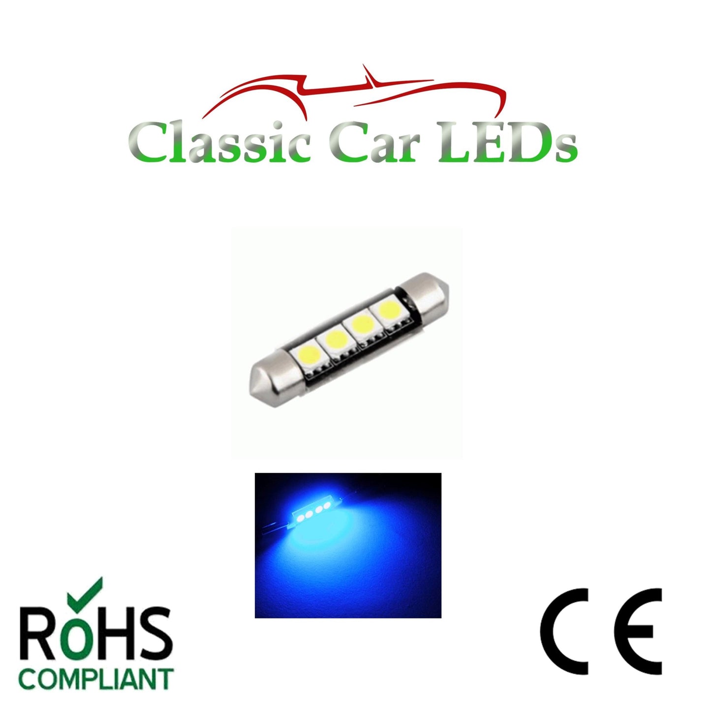 24 VOLT FESTOON LED BULBS 42 mm  Various Colours 260 GLB260 LLB260