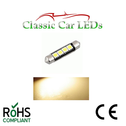 24 VOLT FESTOON LED BULBS 42 mm  Various Colours 260 GLB260 LLB260