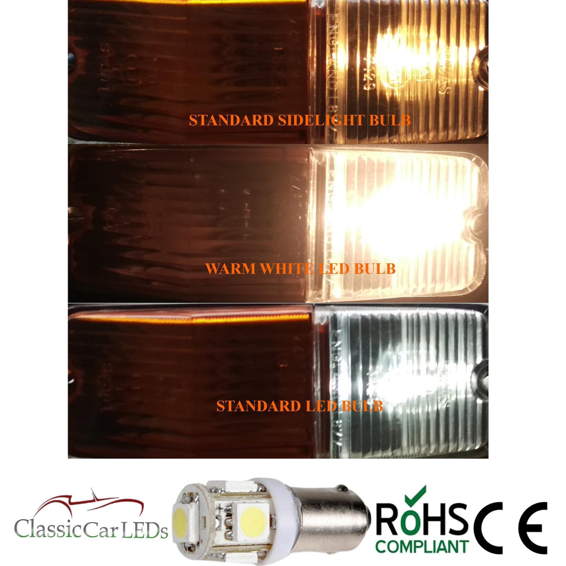 BA9S BRIGHT WARM WHITE T4W 233 989 433 LED SIDELIGHT UPGRADE BULB – Classic  Car LEDs Ltd