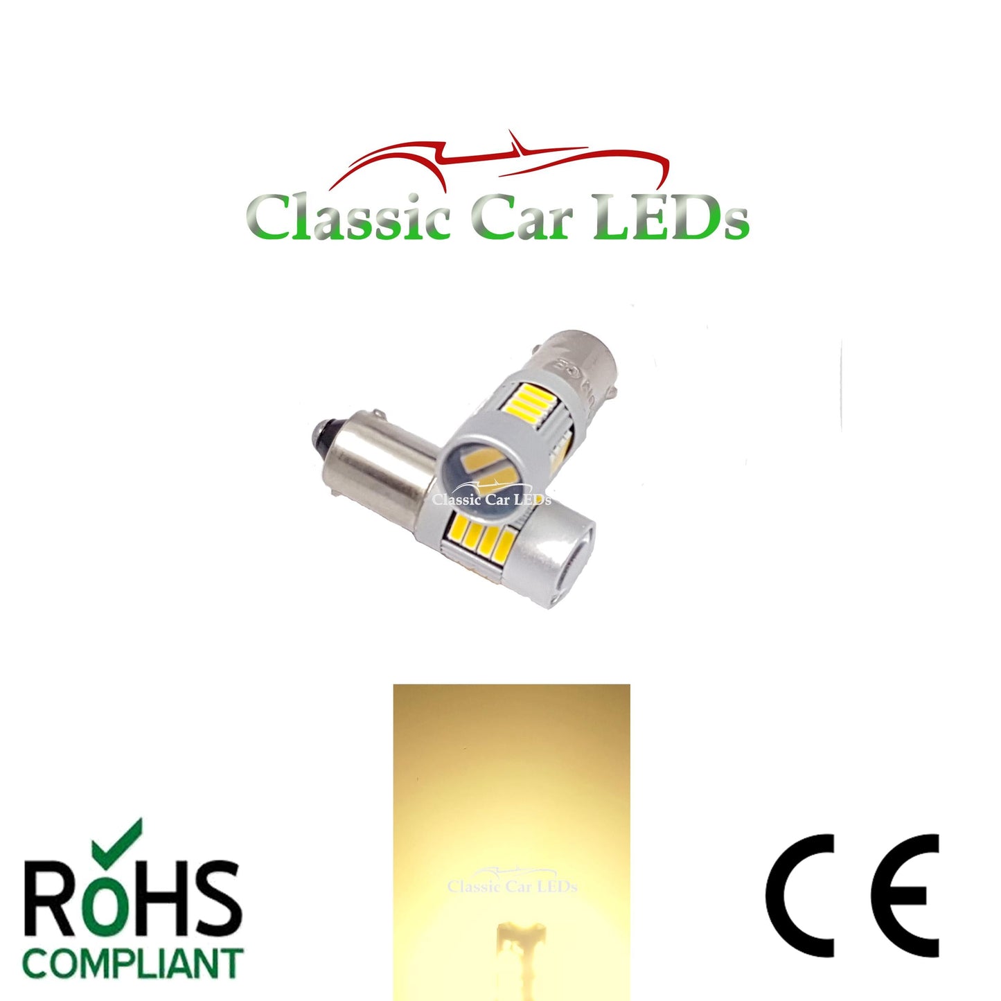 WARM WHITE BA9S ERROR FREE CANBUS T4W 233 989 LED SIDE LIGHT UPGRADE BULB