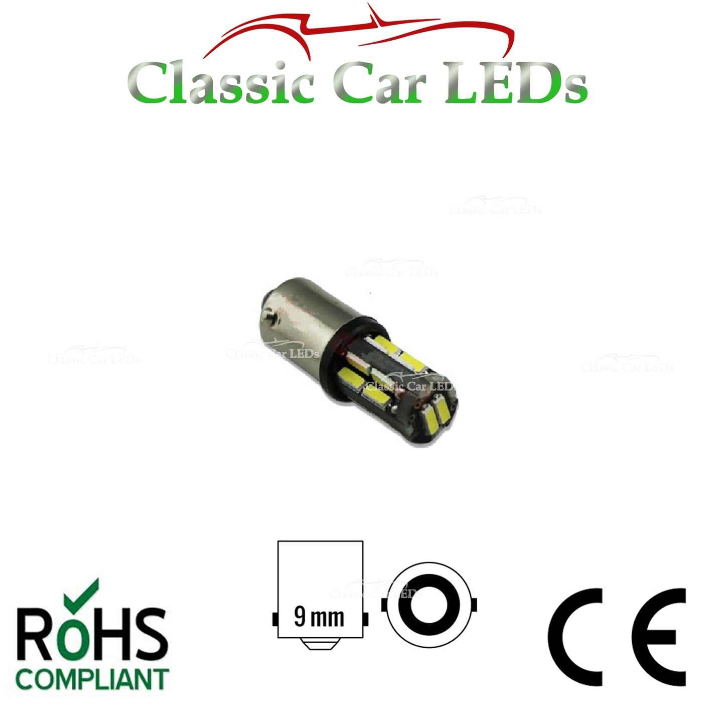 BA9S BRIGHT WHITE 200 LUMEN T4W 233 LED SIDELIGHT UPGRADE BULB