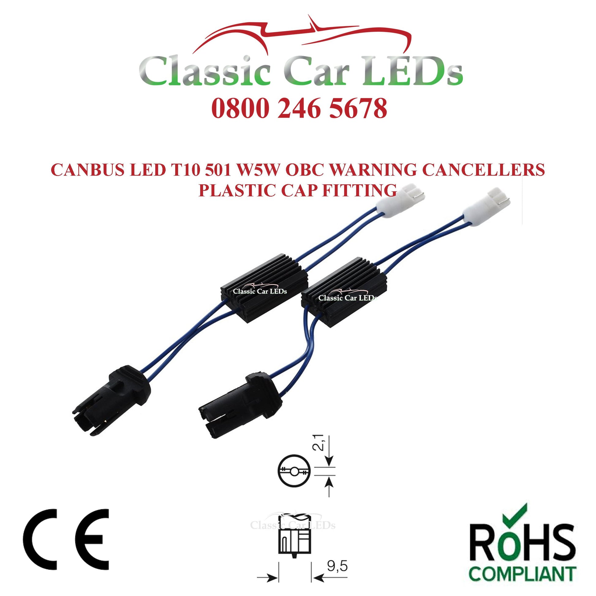 Module Anti-Erreur Canbus LED T10 - Décodeur T10 W5W - Donicars