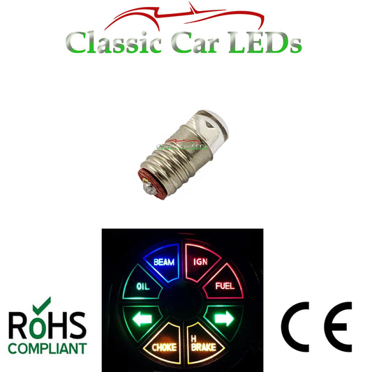 Set of 8 Triumph Warning Cluster LED Bulbs GLB280 E5 LES Lilliput 280