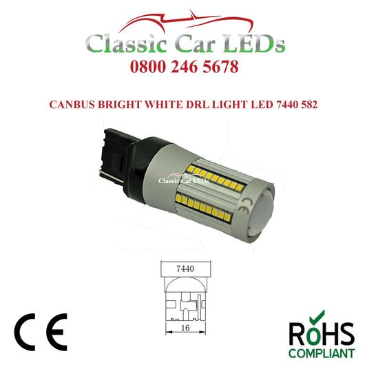 BRIGHT WHITE BAY9S ERROR FREE CANBUS H21W 435 436 12V AND 24V LED SIDE  LIGHT UPGRADE BULB – Classic Car LEDs Ltd