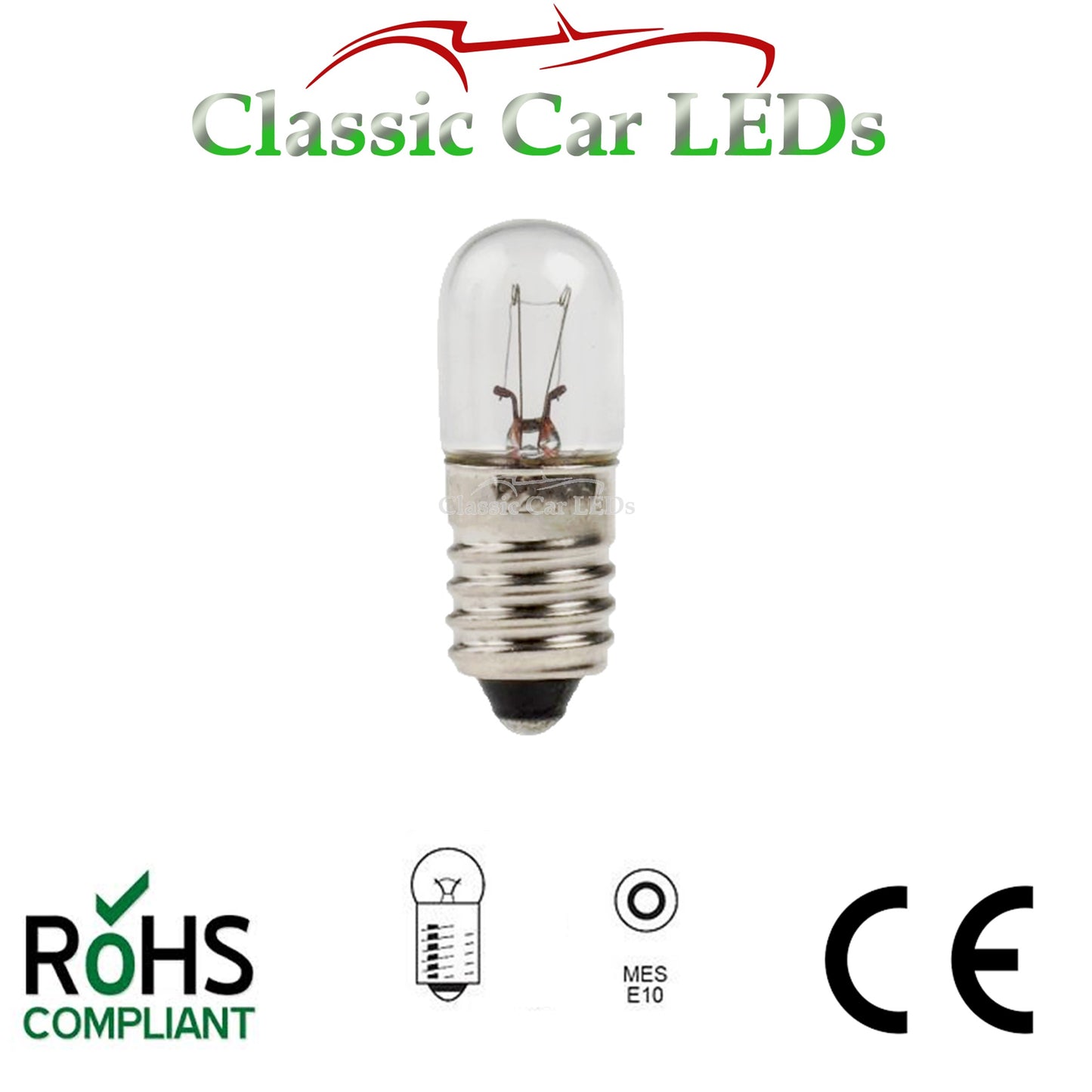 12V 987 E10 3W MES DASHBOARD SMITHS GAUGE INTERIOR LAMP BULB CLOCKS