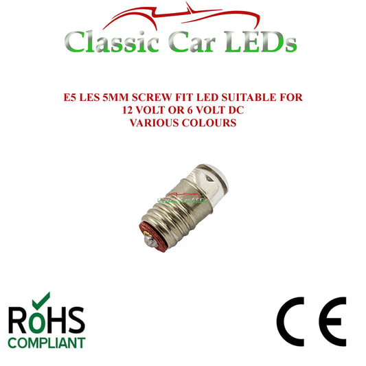 GLB280 E5 LES Lilliput LED Bulbs 280 - Various Colours