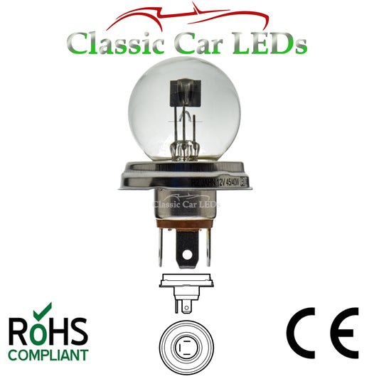 6 VOLT P45T 40/55W LLB423 HEADLIGHT BILUX CLASSIC CAR MOTORCYCLE MOTORBIKE GLOBE