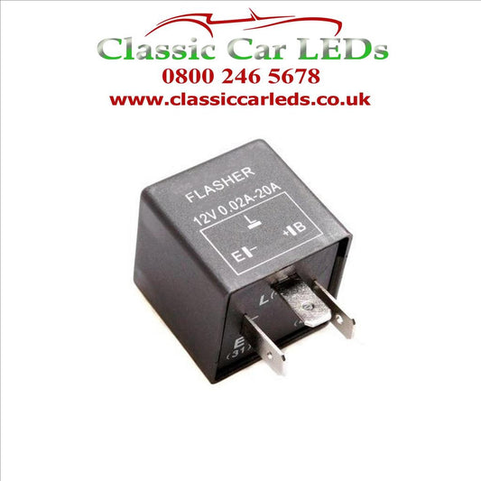 12V ELECTRONIC INDICATOR / FLASHER RELAY WITH OE CLICKING SOUND