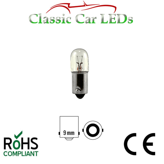 6 Volt BA9S 3w Classic Car Motorcycle Lamp Bulb