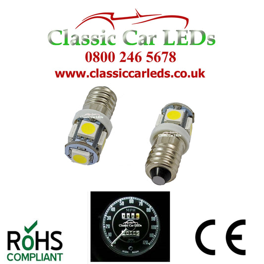 LED Lamp Bulb 12V White MES E10 screw Torch / Lamp Bulb Daylight White