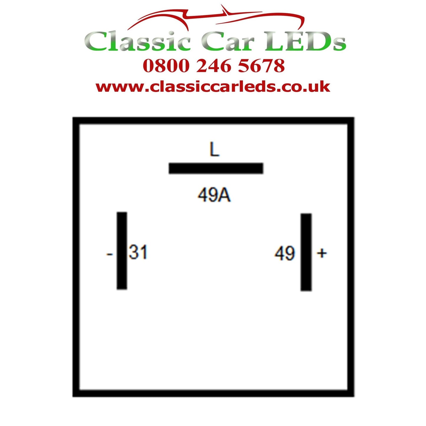 12V ELECTRONIC INDICATOR / FLASHER RELAY WITH OE CLICKING SOUND