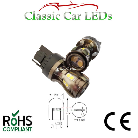 T20 W21W 7440 582 Bright White Canbus LED Reverse Light Bulb